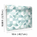 Mid-Century Geometric Peel & Stick Wallpaper - EonShoppee
