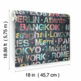 Cities Of The World Peel & Stick Wallpaper - EonShoppee