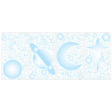 Celestial Stars And Planets Glow In The Dark Wall Decals - EonShoppee