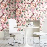 Watercolor Floral Peel & Stick Wallpaper Mural - EonShoppee