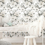 Watercolor Floral Bouquet Peel & Stick Wallpaper - EonShoppee