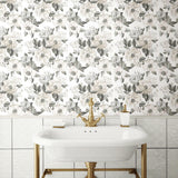 Watercolor Floral Bouquet Peel & Stick Wallpaper - EonShoppee