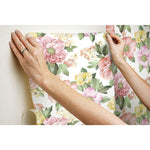 Watercolor Floral Bouquet Peel & Stick Wallpaper - EonShoppee