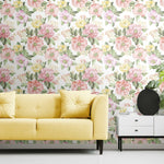 Watercolor Floral Bouquet Peel & Stick Wallpaper - EonShoppee