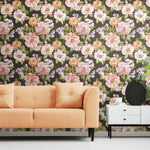 Watercolor Floral Bouquet Peel & Stick Wallpaper - EonShoppee