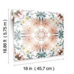 Cottage Garden Kaleidoscope Peel & Stick Wallpaper - EonShoppee