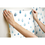 Clara Jean Raindrops Peel & Stick Wallpaper - EonShoppee