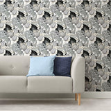 Retro Tropical Leaves Peel & Stick Wallpaper - EonShoppee
