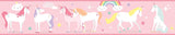 Magical Unicorn Peel And Stick Wall Border Wallpaper Decor - EonShoppee