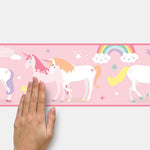 Magical Unicorn Peel And Stick Wall Border Wallpaper Decor - EonShoppee