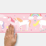 Magical Unicorn Peel And Stick Wall Border Wallpaper Decor - EonShoppee