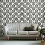 Hygge Fern Damask Peel & Stick Wallpaper - EonShoppee