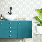 Hygge Fern Damask Peel & Stick Wallpaper - EonShoppee