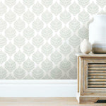 Hygge Fern Damask Peel & Stick Wallpaper - EonShoppee