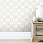 Hygge Fern Damask Peel & Stick Wallpaper - EonShoppee