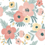 RoomMates Poppy Floral Peel & Stick Wallpaper - EonShoppee