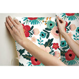 RoomMates Poppy Floral Peel & Stick Wallpaper - EonShoppee
