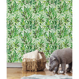 RoomMates Watercolor Leaves Peel & Stick Wallpaper - EonShoppee