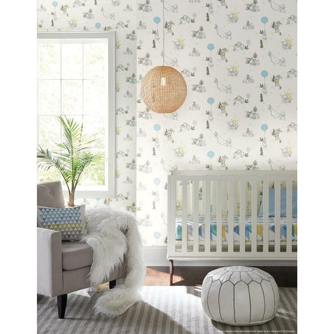 RoomMates Disney Winnie The Pooh Playmates Peel & Stick Wallpaper - EonShoppee