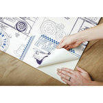 RoomMates Disney And Pixar Cars Schematic Peel & Stick Wallpaper Peel & Stick Wallpaper - EonShoppee