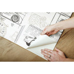 RoomMates Disney And Pixar Cars Schematic Peel & Stick Wallpaper Peel & Stick Wallpaper - EonShoppee