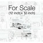 RoomMates Disney And Pixar Cars Schematic Peel & Stick Wallpaper Peel & Stick Wallpaper - EonShoppee