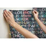 RoomMates Cities Of The World Peel & Stick Wallpaper - EonShoppee