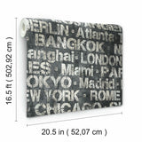 RoomMates Cities Of The World Peel & Stick Wallpaper - EonShoppee