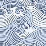 RoomMates Asian Waves Peel & Stick Wallpaper - EonShoppee