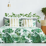 Evergreen Ivy Peel & Stick 38 Wall Decals Country Kitchen Decor Green Leaves Border Vines - EonShoppee