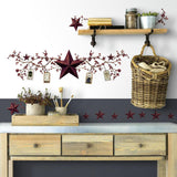 Country Stars & Berries Wall Decals Peel & Stick Kitchen Decor Stickers - EonShoppee