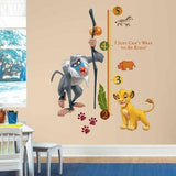 The Lion King Rafiki Peel & Stick Giant Growth Chart Wall Decal - EonShoppee