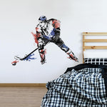Giant Hockey Champion Player Wall Decals Men Boys Stickers Sports Puck - EonShoppee