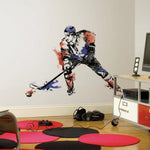 Giant Hockey Champion Player Wall Decals Men Boys Stickers Sports Puck - EonShoppee