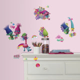 Roommates Trolls Peel And Stick Wall Decals RMK3400SCS Colorful 27 Kids Room Wall Stickers