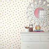 RoomMates Gold Dot Peel & Stick Wallpaper - EonShoppee