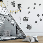 Roommates Animal Tracks Peel And Stick Wall Decals