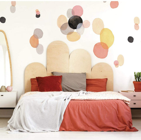 Abstract Art Watercolor Shapes Peel & Stick Giant Wall Decals - EonShoppee