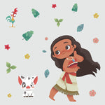 Roommates Vintage Disney Moana Peel And Stick Giant Wall Decals