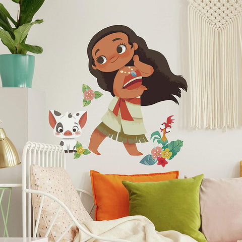 Roommates Vintage Disney Moana Peel And Stick Giant Wall Decals