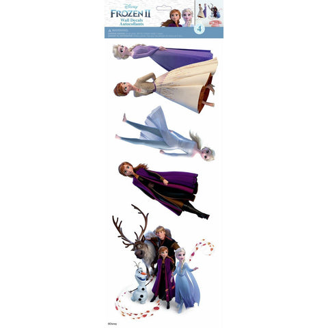 Disney FROZEN 2 Wall Stickers 4 Decals Anna Elsa Olaf Peel & Stick Room Stickers - EonShoppee