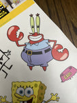 SpongeBob Squarepants Peel & Stick Wall Decals Removable Kids Room Nursery Decor