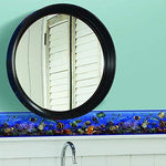 Under The Sea Wall Border Peel & Stick Wallpaper - Tropical Bathroom Decor Border - EonShoppee