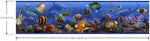 Under The Sea Wall Border Peel & Stick Wallpaper - Tropical Bathroom Decor Border - EonShoppee