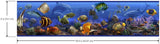 Under The Sea Wall Border Peel & Stick Wallpaper - Tropical Bathroom Decor Border - EonShoppee