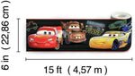 Disney Pixar Cars Piston Cup Racing Peel And Stick Wall Border - EonShoppee