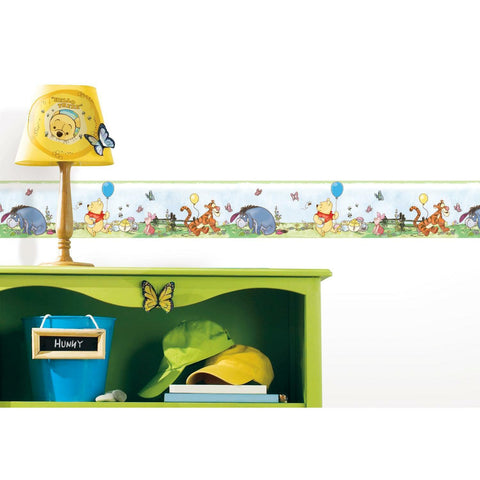Disney Winnie The Pooh Toddler Peel And Stick Wall Border Nursery Wallpaper Decor - EonShoppee