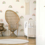 Retro Rainbow Peel & Stick Wall Decals Nursery Decor Stickers - EonShoppee