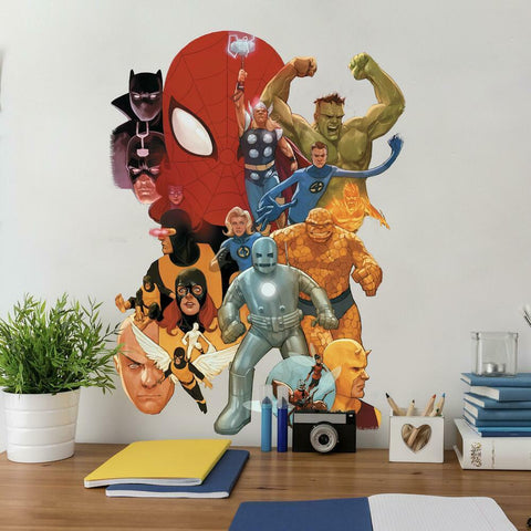 Marvel Avengers Classic Peel And Stick Wall Decals Licensed Kids Room Stickers