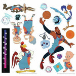 Roommates Space Jam Peel and Stick Wall Decals LeBron James Basketball Team Wall Stickers